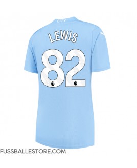 Günstige Manchester City Rico Lewis #82 Heimtrikot Damen 2023-24 Kurzarm